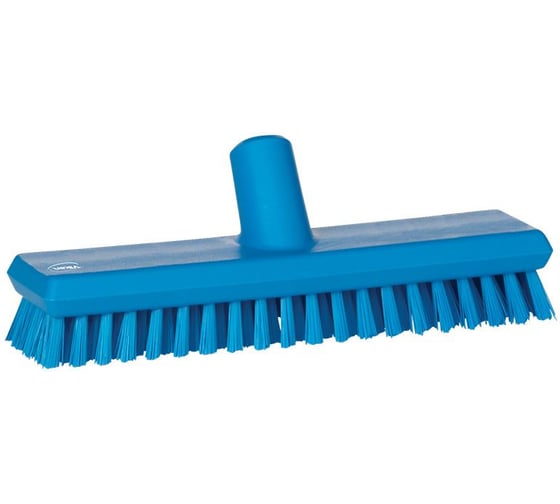 Щетка скребковая поломойная с подачей воды Vikan 270 мм, средний ворс, синий цвет 70433 1