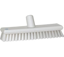 Щетка скребковая поломойная с подачей воды Vikan 270 мм, средний ворс, белый цвет 70435