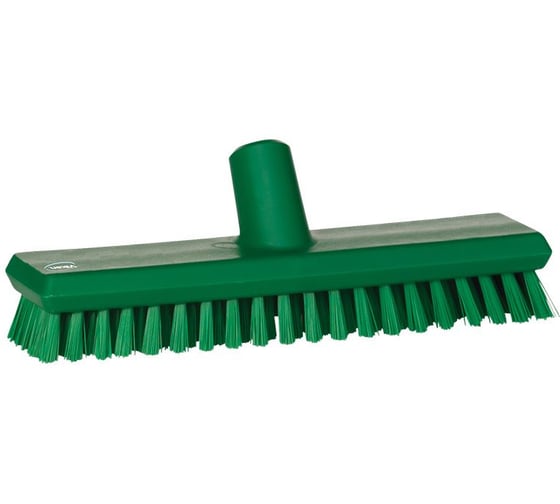 Щетка скребковая поломойная с подачей воды Vikan 270 мм, супер жесткая, зеленый цвет 70412 1