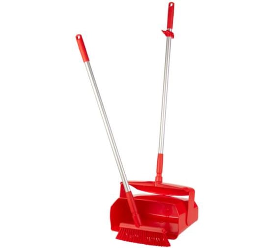 Набор: щетка с совком Vikan 350 мм, красный цвет 56654 1