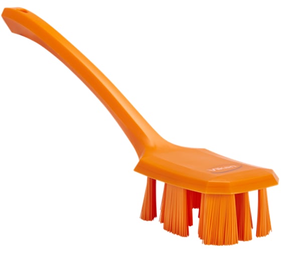Щетка с длинной ручкой Vikan UST 395 мм, жёсткий ворс, оранжевый цвет 41967 1