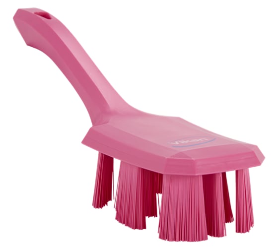 Щетка с короткой ручкой Vikan UST, 260 мм, жёсткий ворс, розовый 41791 1