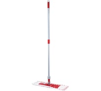 Швабра PERKLIN с флаундером 50см, черенок 75-130см, МОП микрофибра/абразив (тип К) 700982