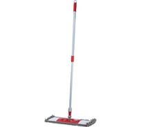 Швабра PERKLIN с флаундером 50см, черенок 75-130см, МОП микрофибра синель (тип К) 700983