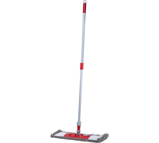 Швабра PERKLIN с флаундером 50см, черенок 75-130см, МОП микрофибра синель (тип К) 700983 1