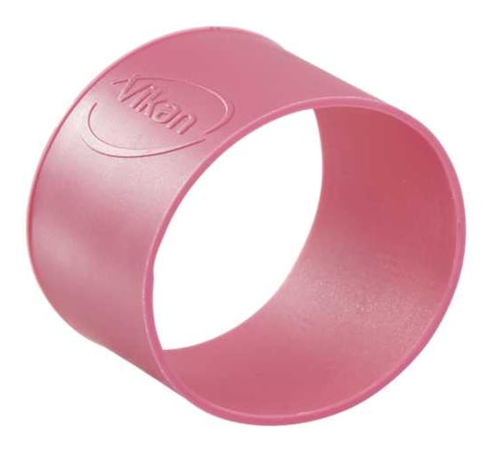 Силиконовое цветокодированное кольцо Vikan 5 шт, D40 мм, розовый цвет 98021 1