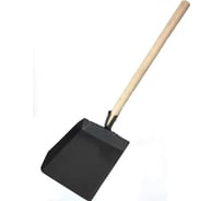 Хозяйственный металлический совок ДЕД МАКАР ДМ70 с вертикальной деревянной ручкой 00-00014717