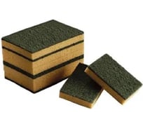 Губки с абразивным слоем ACG зелёный, в упаковке 10шт 1003095