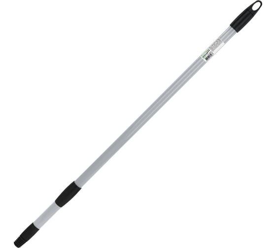 Черенок телескопический для инвентаря 70-120см еврорезьба металлопластик серый BOOMHOUSE STANDART 702234