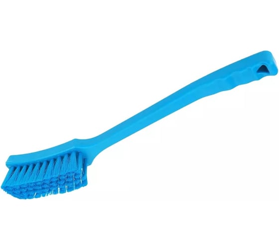 Щётка с длинной ручкой NV средняя жесткость, 410 мм, синяя NV-02611-3B