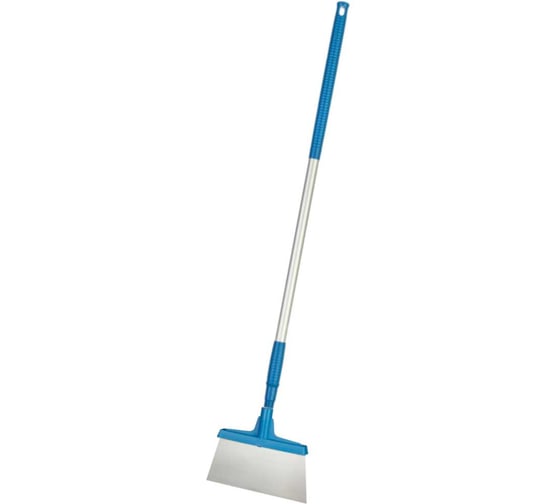 Скребок для пола NV 27.5см, с рукояткой, синий, нержавеющая сталь 08527 NV08527