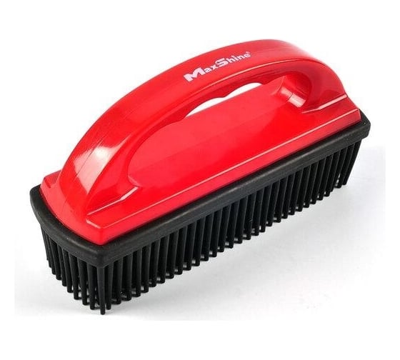 Щетка для очистки шерсти и волос MaxShine красная, 16x5x3 см 7011023 052380