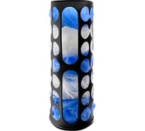 Корзина диспенсер для хранения пакетов и бахил LAIMA ULTRA большая, 45х16х13см, крепеж, черный 701665