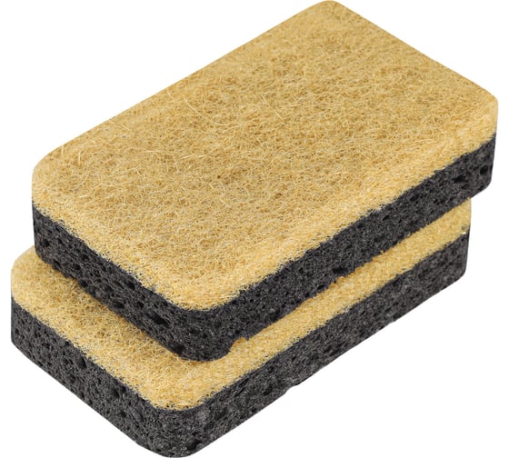 Набор губок для посуды из целлюлозы и кокосового волокна Smart Solutions Eco Sponge, черные, 6 шт. SS0000283 1