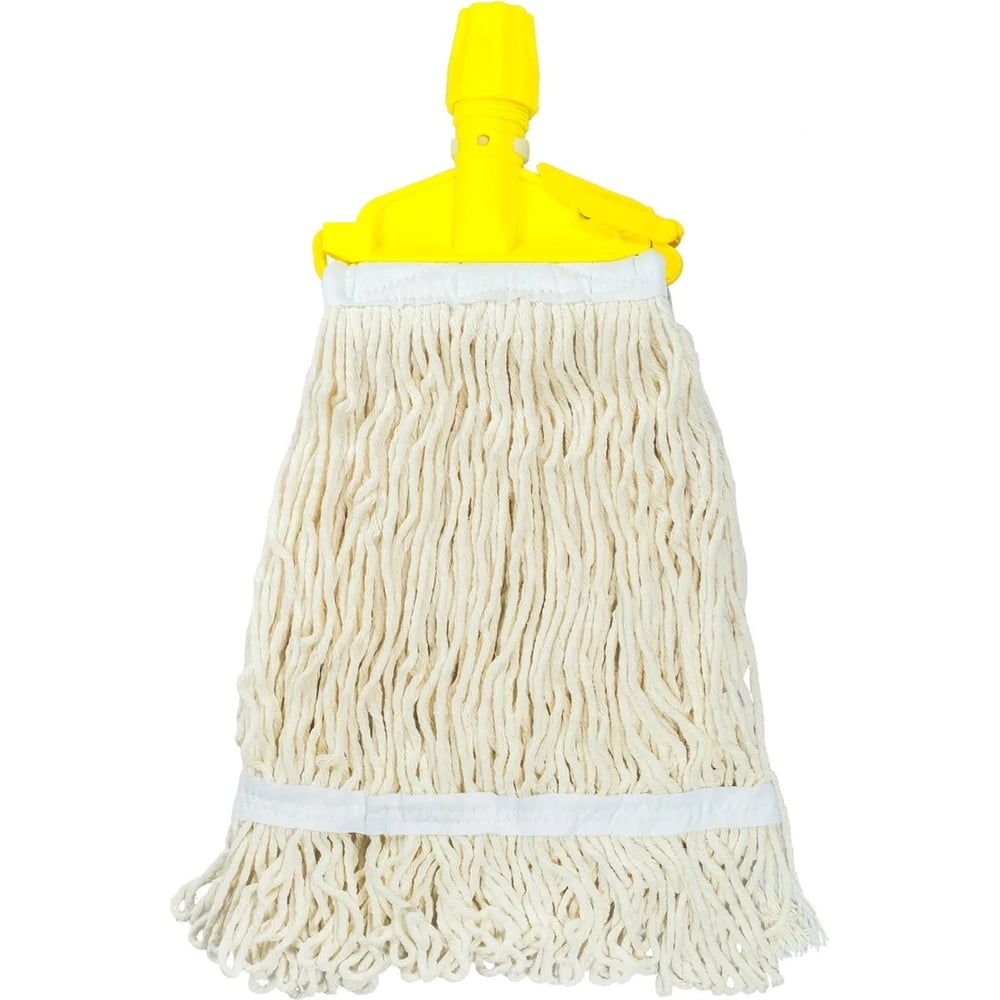 Швабра для пола Hunter с насадкой МОП, веревочная, белая, прошитая, 350 ...