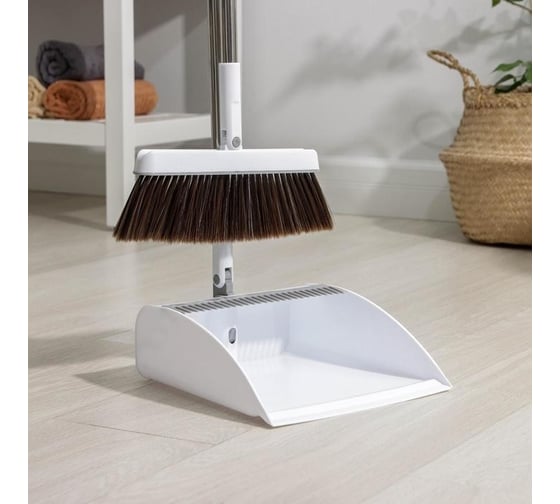 Комплект для уборки СИМАЛЕНД щетка 25x95, совок 26x25x94, с поворотной рабочей частью щетки 7077280