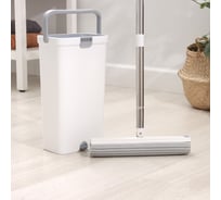 Набор для уборки Raccoon швабра ПВА 32x5х132 см, ведро для полоскания и отжима 14 л 6963189