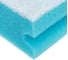 Губки бытовые Perklin 10х6,5х4,5см, XXL, профильные, комплект 5шт поролон/абразив, голубые 702739 4