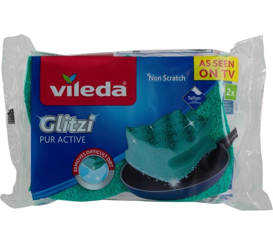 Губка профилированная Vileda PUR ACTIVE 2 шт. 116514