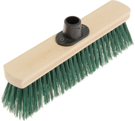 Тротуарная щетка РемоКолор на деревянной колодке 5-ти рядная, без черенка, с резьбой, 275x45 мм 60-0-031
