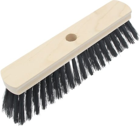 Тротуарная щетка РемоКолор на деревянной колодке 5-ти рядная, без черенка, без резьбы 275x45 мм 60-0-030