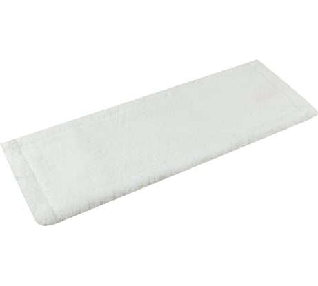 Плоский моп NV микрофибра, 40 см, белый, крепление карман и ухо MF-M-40/C