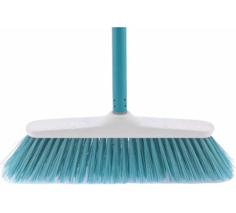 Пластмассовая щетка для подметания PALISAD Home, 27 см, с черенком, 120 см, бирюзовая щетина 935445