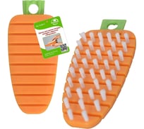 Щетка для мытья посуды, овощей и фруктов МУЛЬТИДОМ Морковка VL58-11