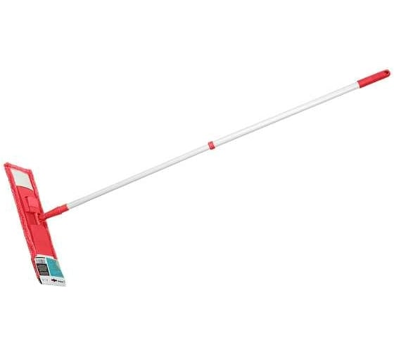 Швабра для пола PERFECTO LINEA с насадкой из микрофибры, бордовая 43-392011 1