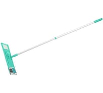 Швабра для пола PERFECTO LINEA с насадкой из микрофибры, бирюзовая 43-392015