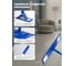 Швабра для пола PERFECTO LINEA с насадкой из микрофибры синяя 43-392012 ЦБ-1747008960 3