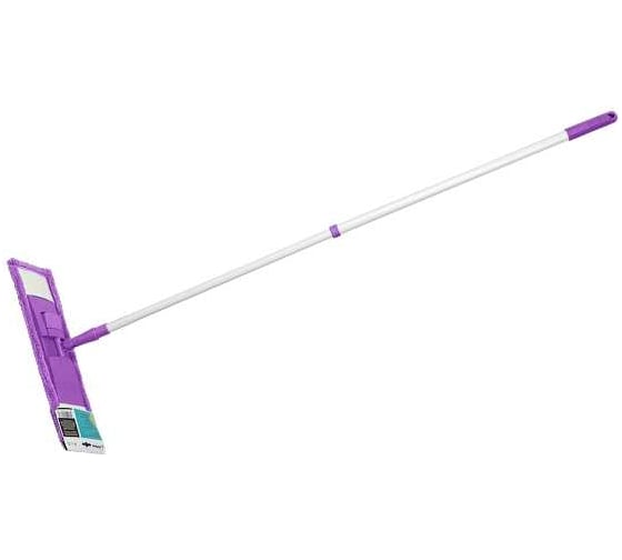 Швабра для пола PERFECTO LINEA с насадкой из микрофибры, фиолетовая 43-392010 1