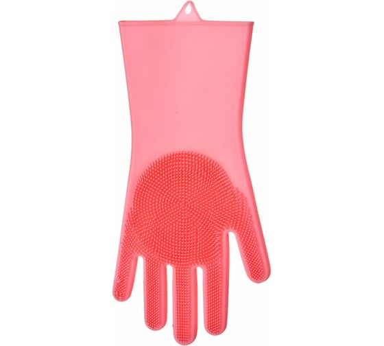 Силиконовые перчатки для мытья посуды Agness 35x15 см 923-112
