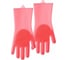Силиконовые перчатки для мытья посуды Agness 35x15 см 923-112 1