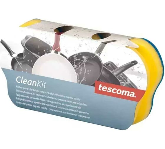 Кухонные губки Tescoma CLEAN KIT 3 шт, для деликатных поверхностей 900652