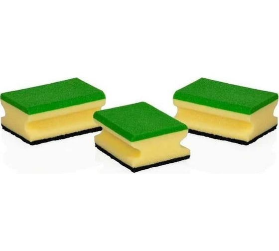 Кухонные губки Tescoma CLEAN KIT 3 шт, многофункциональные 900651 1