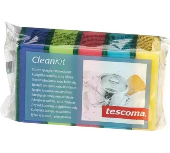Кухонные губки Tescoma CLEAN KIT 5 шт, суперпрочные 900649