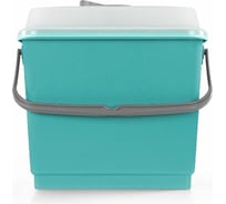 Полипропиленовое ведро с крышкой TTS зеленое, 4 л, 00003383