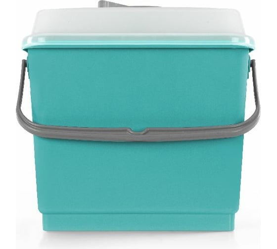 Полипропиленовое ведро с крышкой TTS зеленое, 4 л, 00003383 1