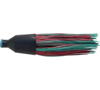 Метла ООО Агростройлидер полипропиленовая, круглая, трехкольцевая, с резьбой Ф22 мм, без черенка САД-14.04