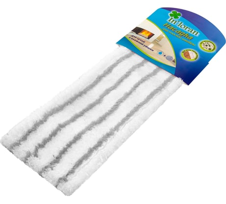 Насадка для плоской швабры In'Loran микрофибра 44х13.5х1.5 см серый, арт. BN-509GR