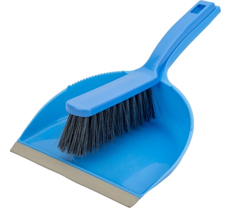 Набор для сухой уборки совок+щетка In'Loran васильковый арт. SO-150BL