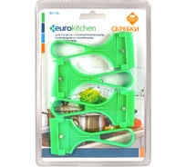 Набор скребков для чистки стеклокерамики Eurokitchen цвет салатовый, 4 шт. RS-13L
