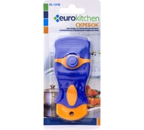 Скребок для чистки стеклокерамики Eurokitchen оранжевый/синий RS-15MB