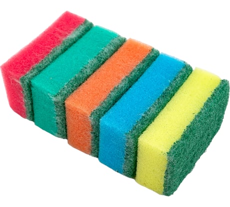 Губка для посуды Золушка Стандарт 5 шт. 614