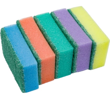 Губка для посуды Ягодка Макси 5 шт. 9269