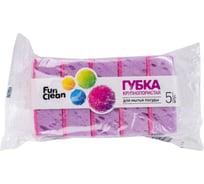 Губка для посуды Fun Clean крупнопористая, 5 шт. 12885 23182017