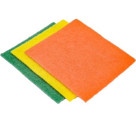 Губка для удаления сверхстойких загрязнений Fun Clean абразивная, 3 шт. 6799