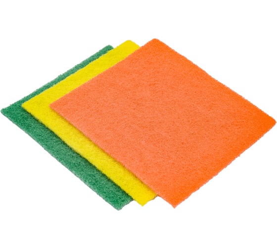Губка для удаления сверхстойких загрязнений Fun Clean абразивная, 3 шт. 6799 1