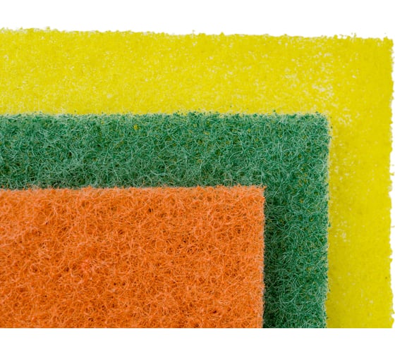 Губка для удаления сверхстойких загрязнений Fun Clean абразивная, 3 шт. 6799